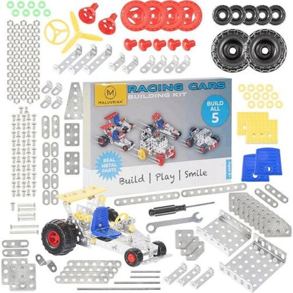 Maluvrian Racing Cars Building Kit 5 Models 236 Pc Construction Toys - Picture 8 of 12
